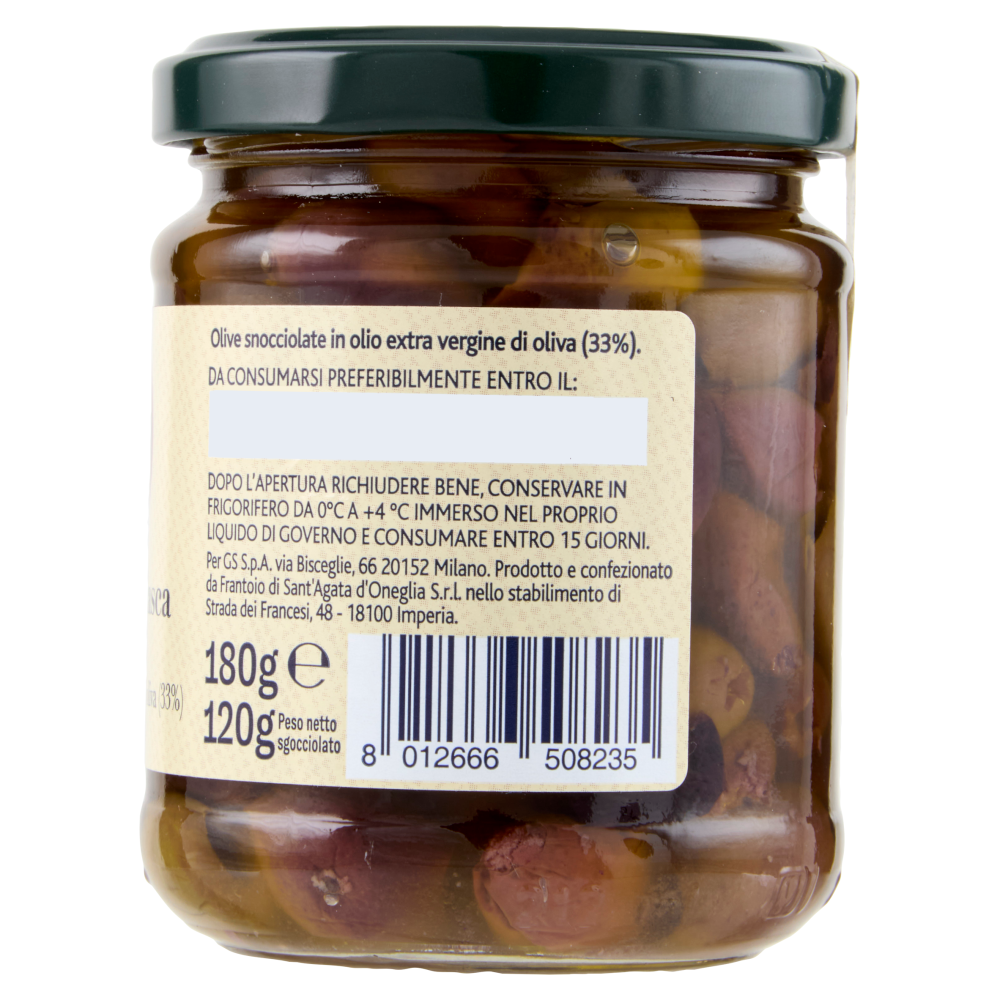 Terre d'Italia Olive Taggiasca snocciolate 180 g
