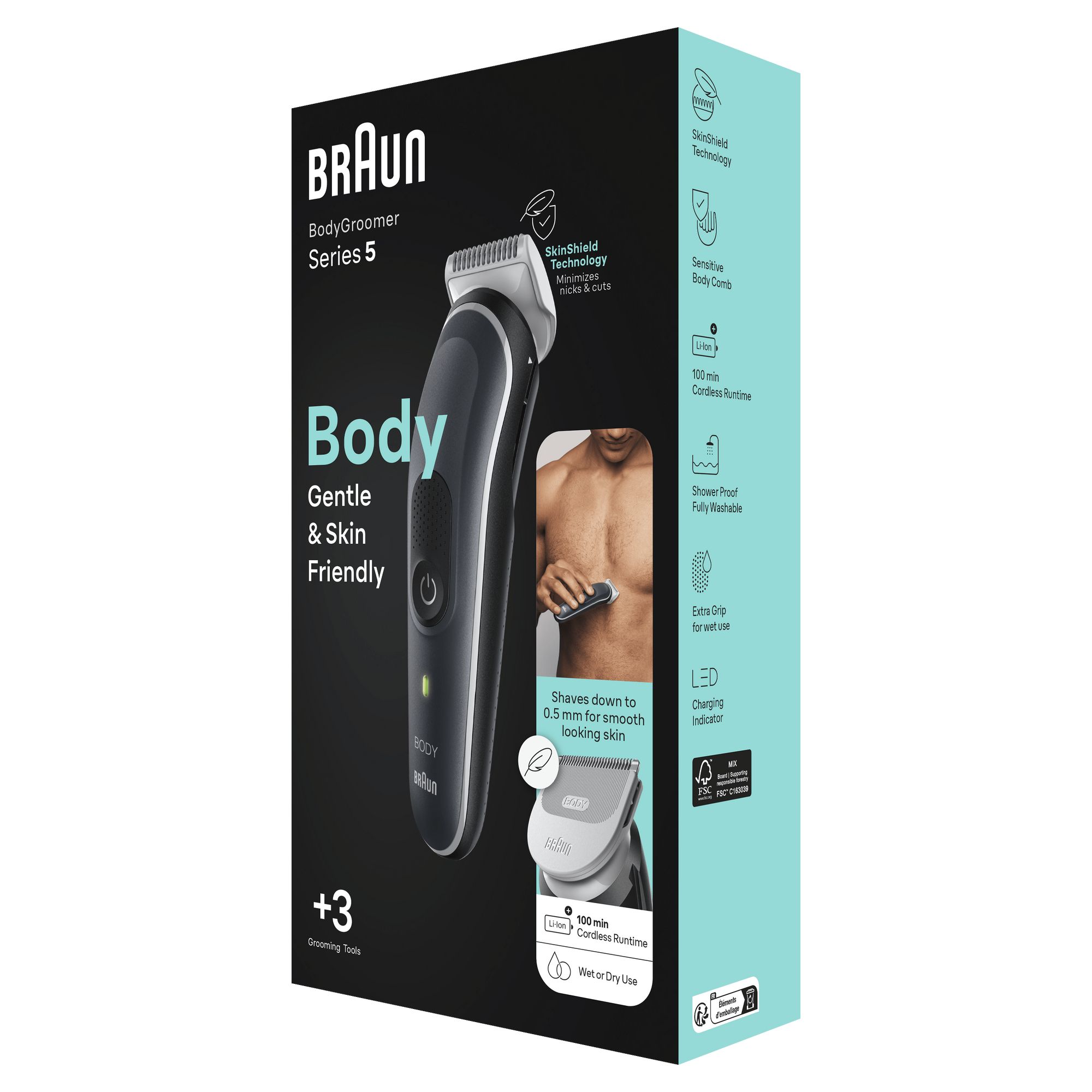 Braun BodyGroomer 5 BG5340 Rifinitore Corpo