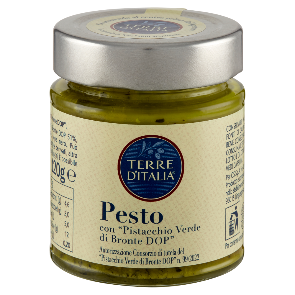 Terre d'Italia Pesto con "Pistacchio Verde di Bronte DOP" 120 g