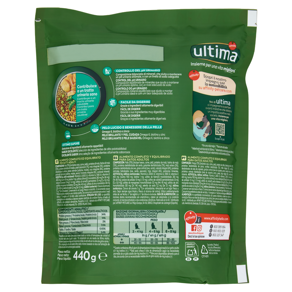ultima Cat Tratto Urinario con Pollo 440 g