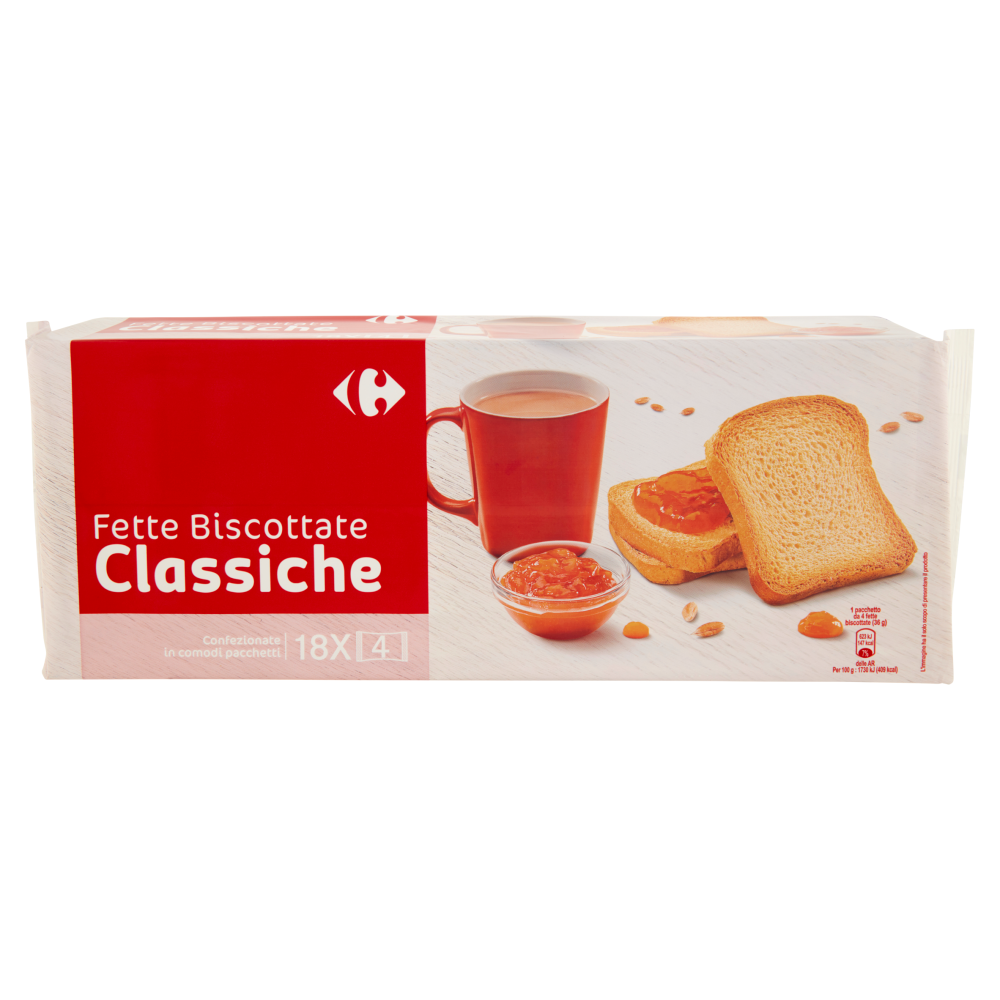 Carrefour Fette Biscottate Classiche 18 x 36 g