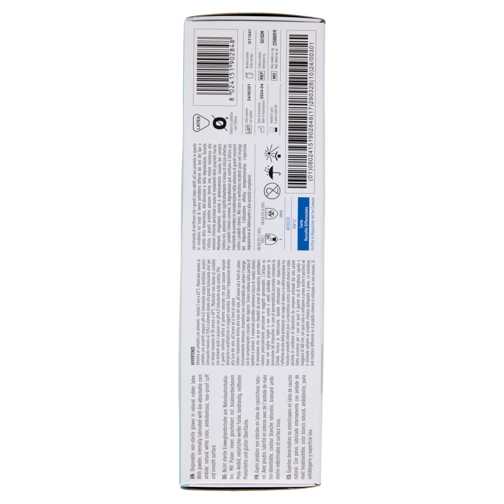 Dr. Protec Guanti in Lattice Talcati Febi Medium M 100 pz