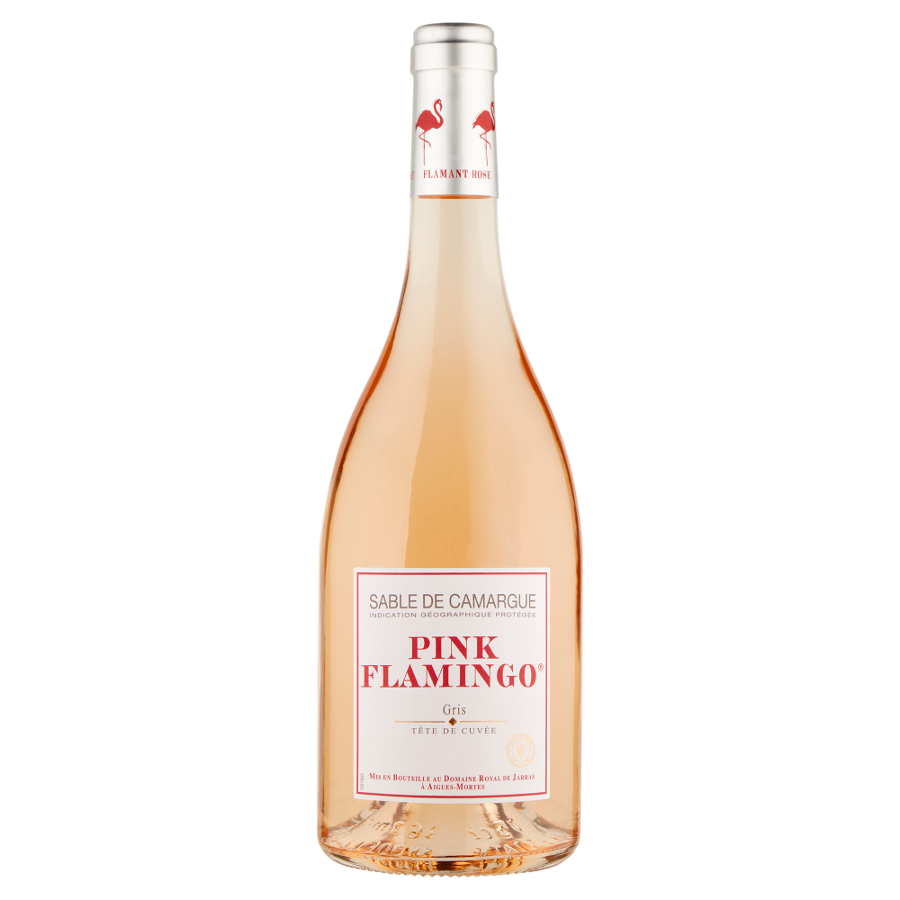 Pink Flamingo Sable de Camargue IGP Tête de Cuvée Gris 750 ml