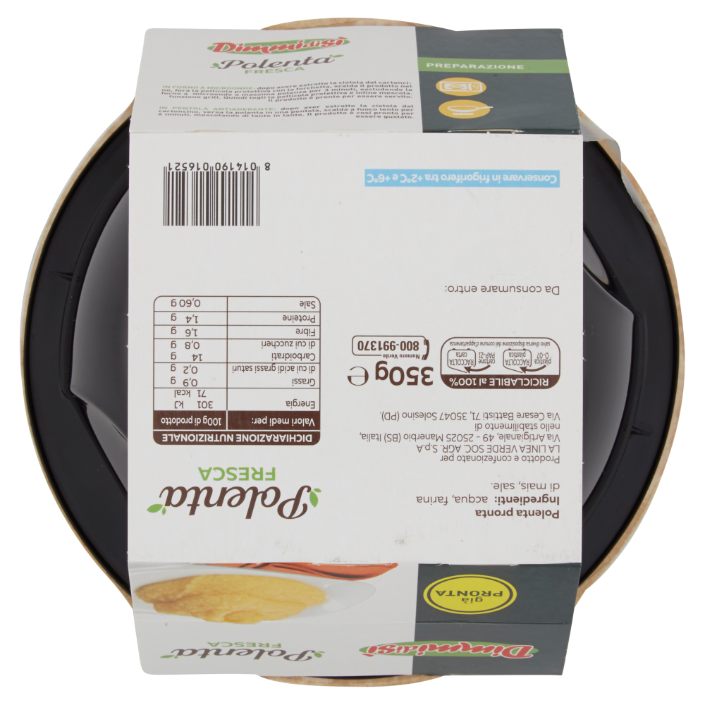 DimmidiSì Polenta Fresca 350 g