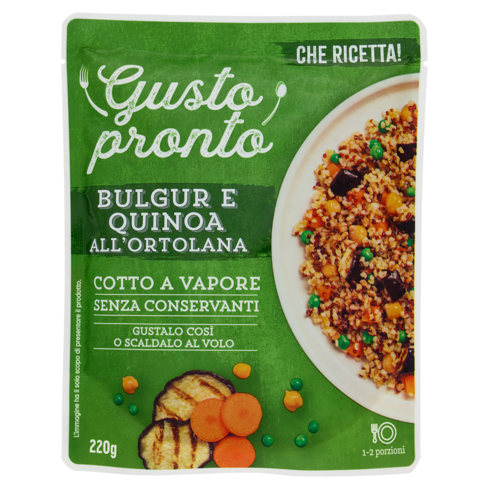 Gusto pronto Bulgur e Quinoa all'Ortolana 220 g