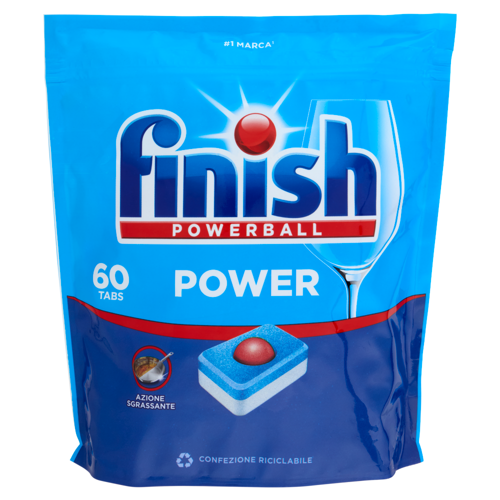 Finish Power Regular pastiglie lavastoviglie 60 lavaggi 960 g