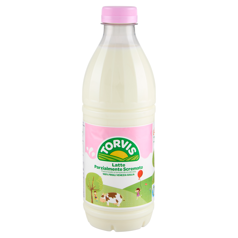 Torvis Latte Parzialmente Scremato Pastorizzato a temperatura elevata 1000 ml
