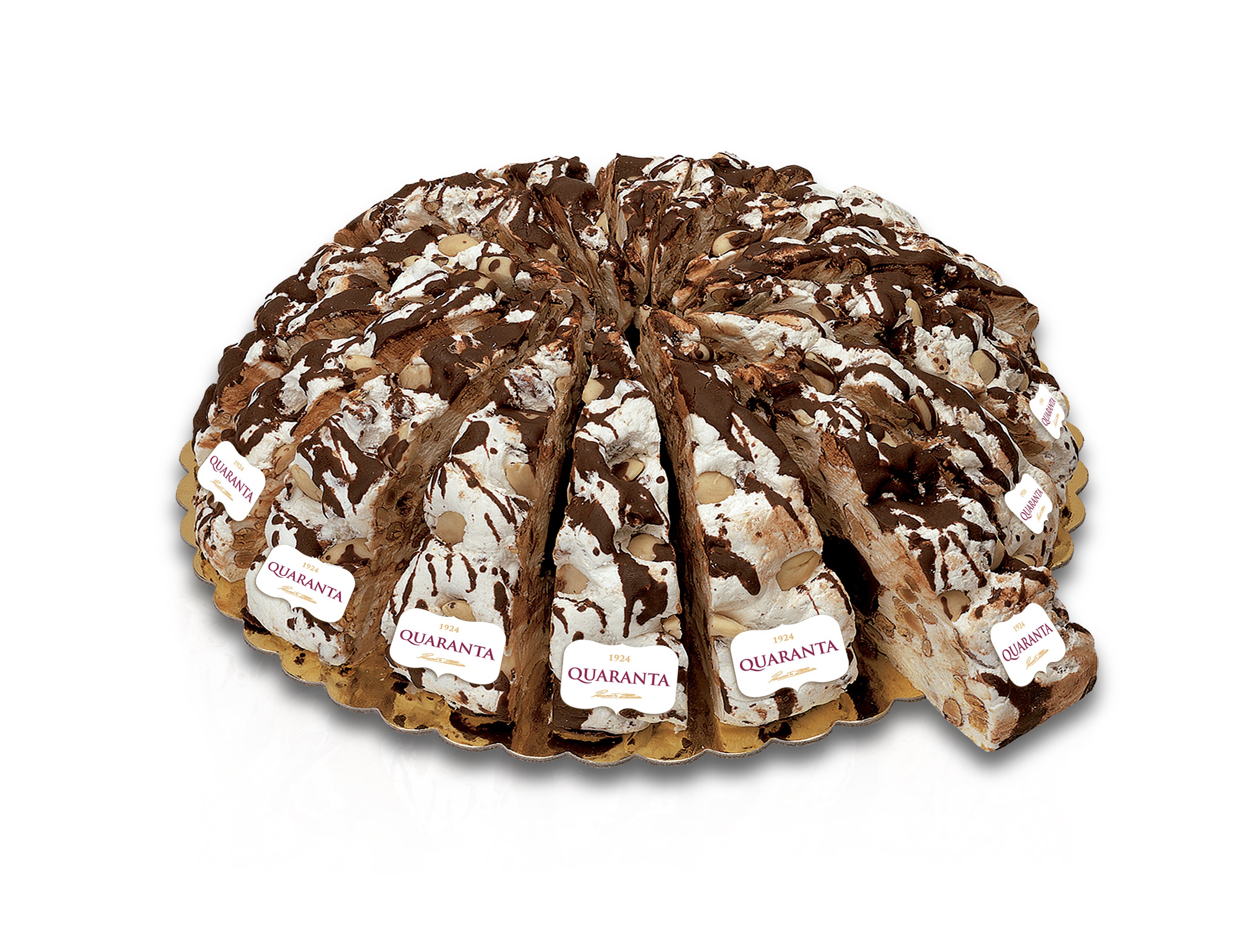 Fetta di torrone tenero al gusto cremino