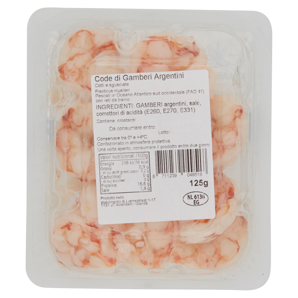 Klaas Puul Code di Gamberi Argentini 125 g