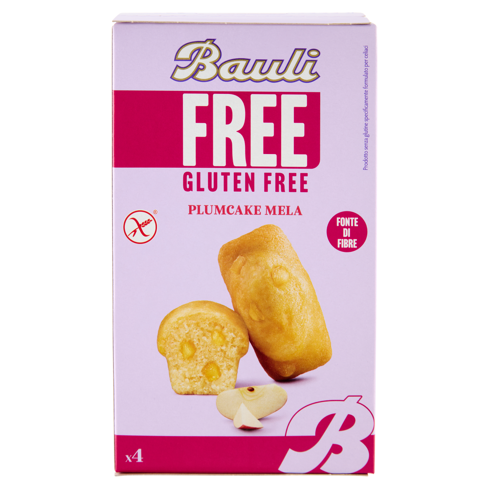 Bauli Free Gluten Free Plumcake Mela 4 x 33 g