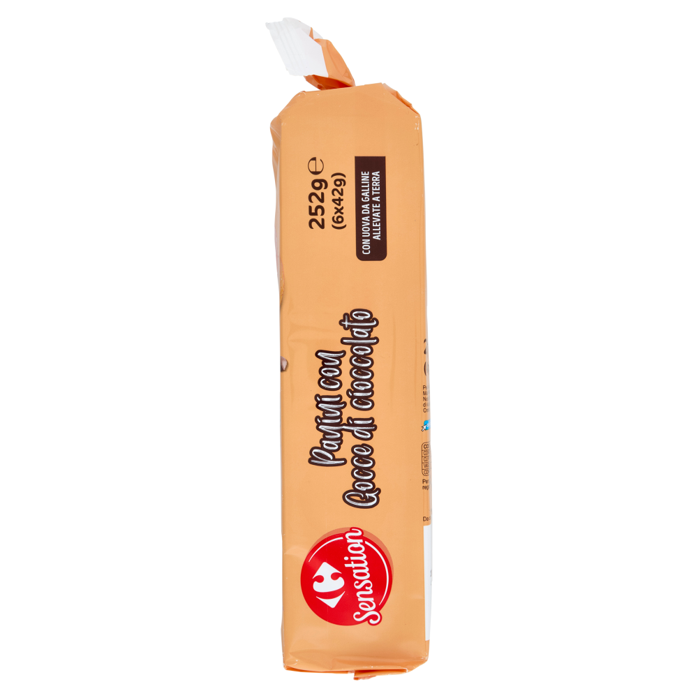 Carrefour Sensation Panini con Gocce di cioccolato 6 x 42 g