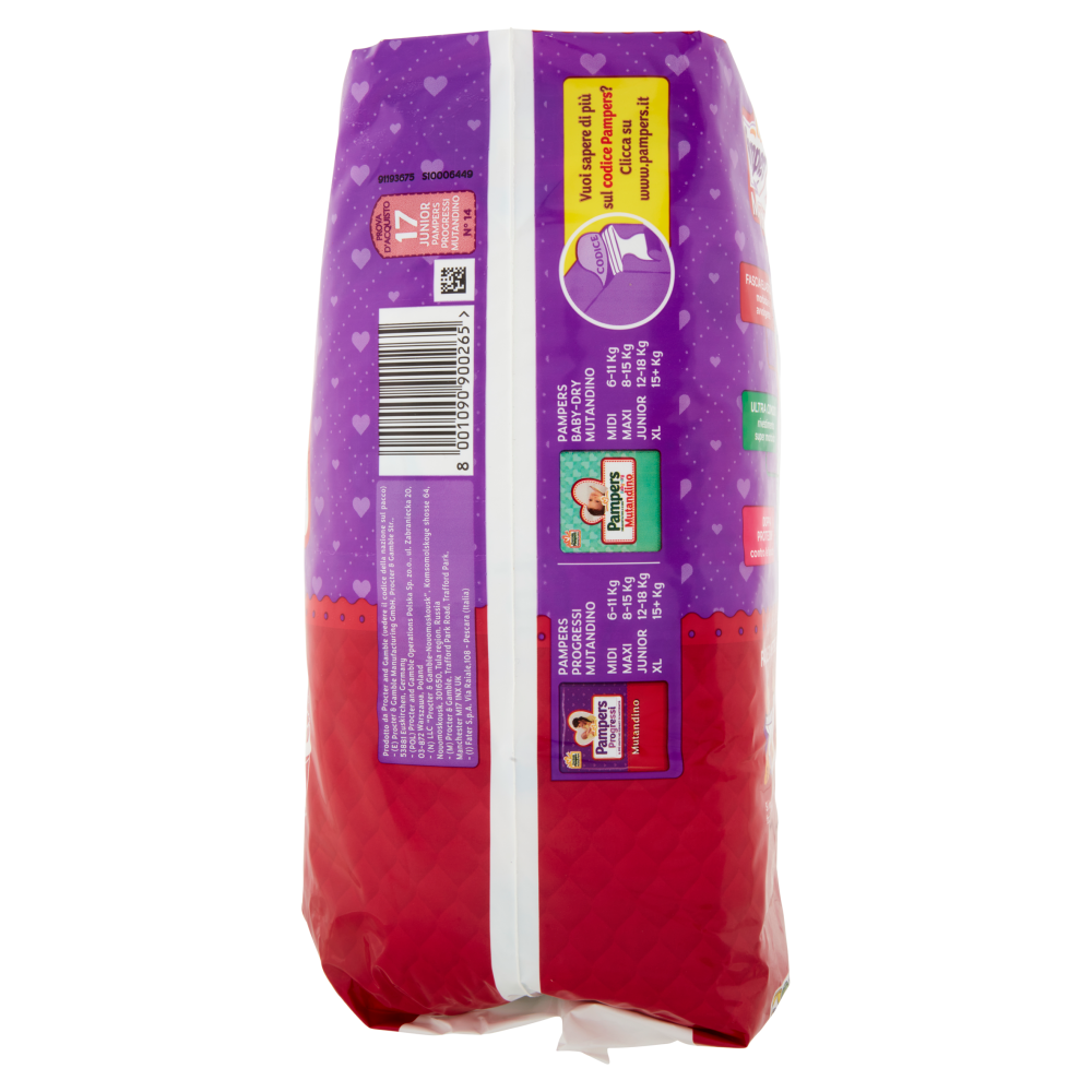 Pampers Progressi Mutandino 5 Junior 17 pz