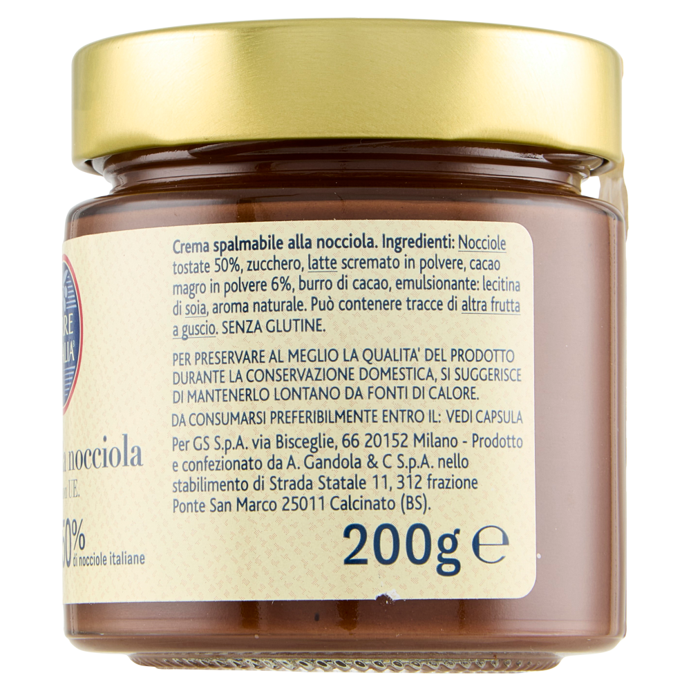 Terre d'Italia Crema alla nocciola 200 g