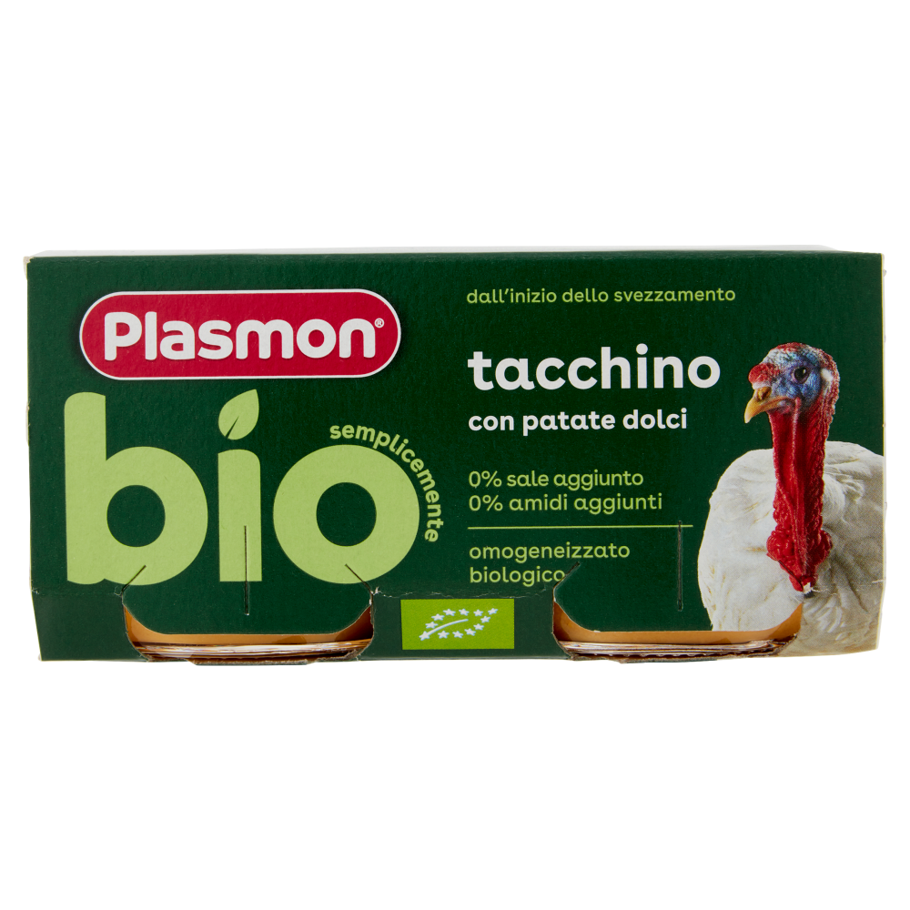 Plasmon semplicemente bio tacchino con patate dolci 2 x 80 g