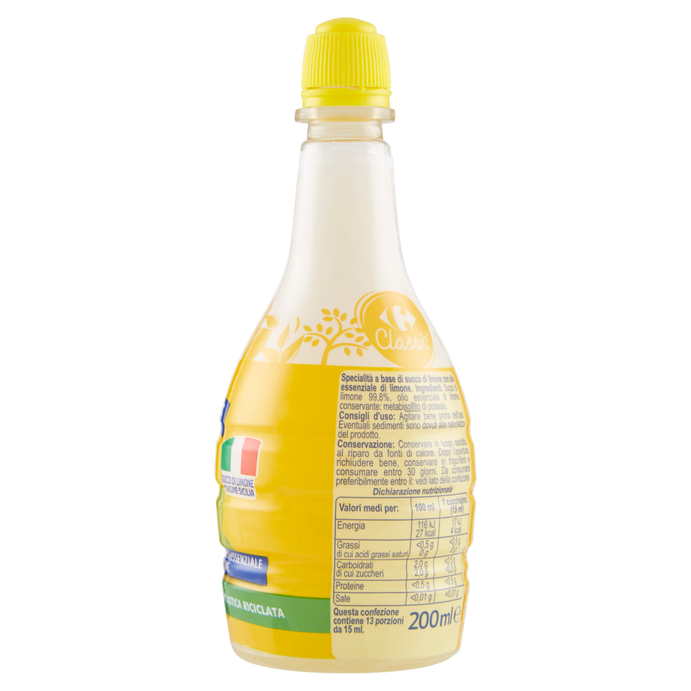 Carrefour Classic Succo di Limone 200 ml