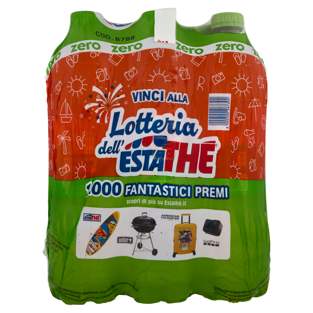 Estath&eacute; zero pesca 6 x 1,5 L