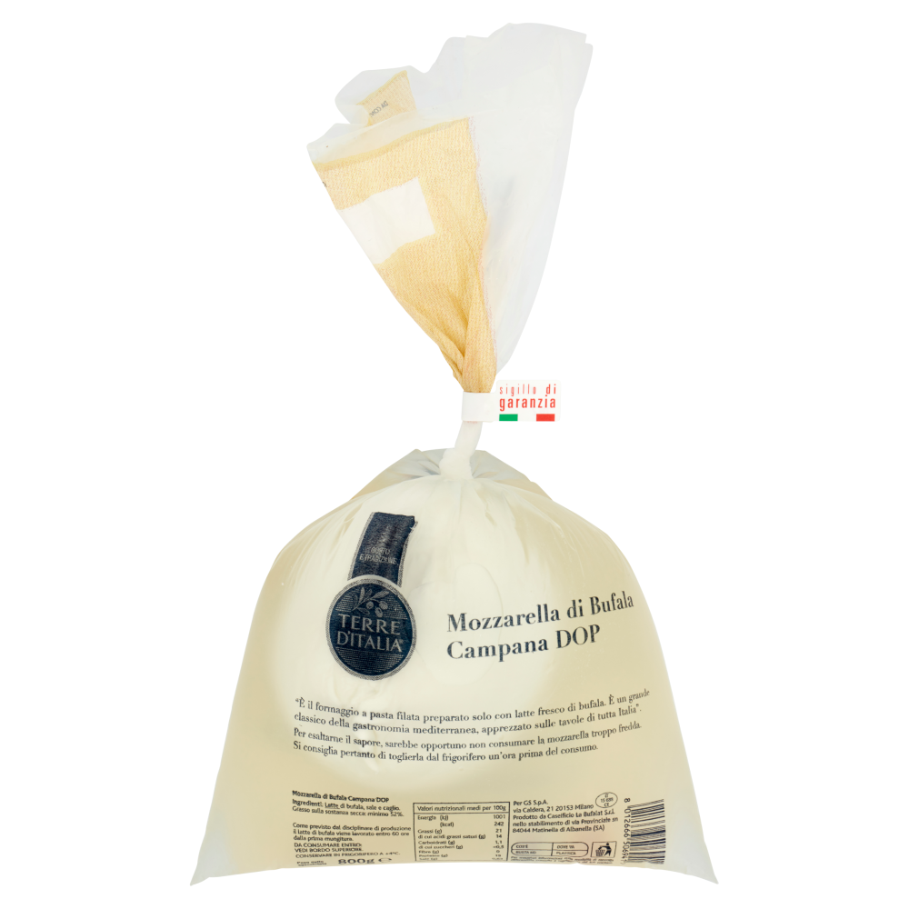 Terre d'Italia Mozzarella di Bufala Campana DOP 800 g