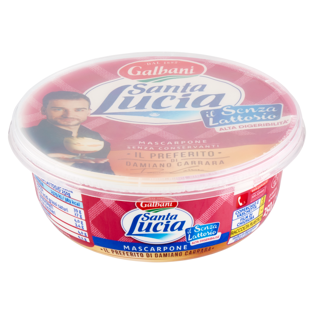 Galbani Santa Lucia Mascarpone il Senza Lattosio 250 g