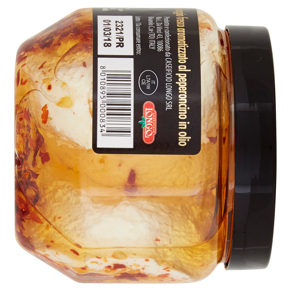 Caseificio Longo Tomini sott'olio Aromatizzati al peperoncino 250 g