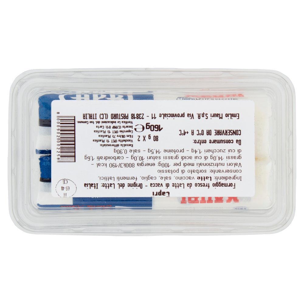 Mauri Capr&igrave; Latte di Vacca Italiano 2 x 80 g