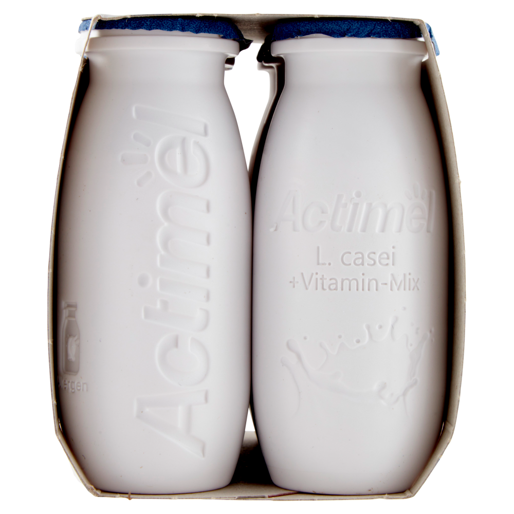 Actimel Energy+ yogurt da bere arricchito con zinco, calcio, vitamine, gusto more e mirtilli 6x100ml