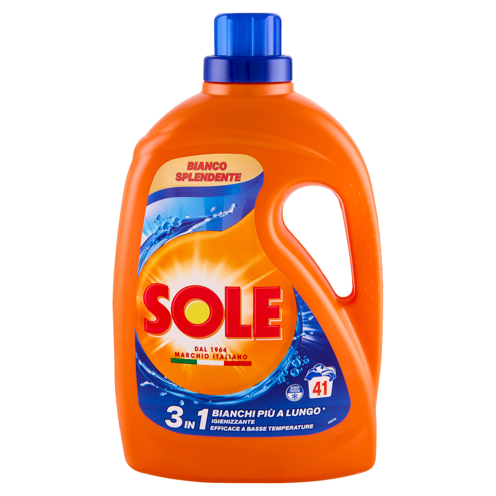 Sole Detersivo lavatrice Bianco Splendente 41 lavaggi 1,845 L