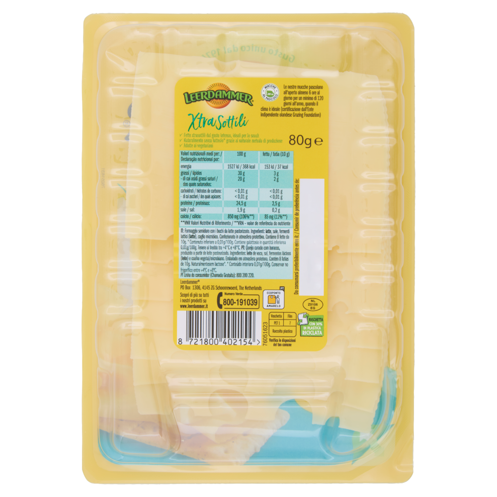 Leerdammer XtraSottili + Gusto Fette 8 x 10 g