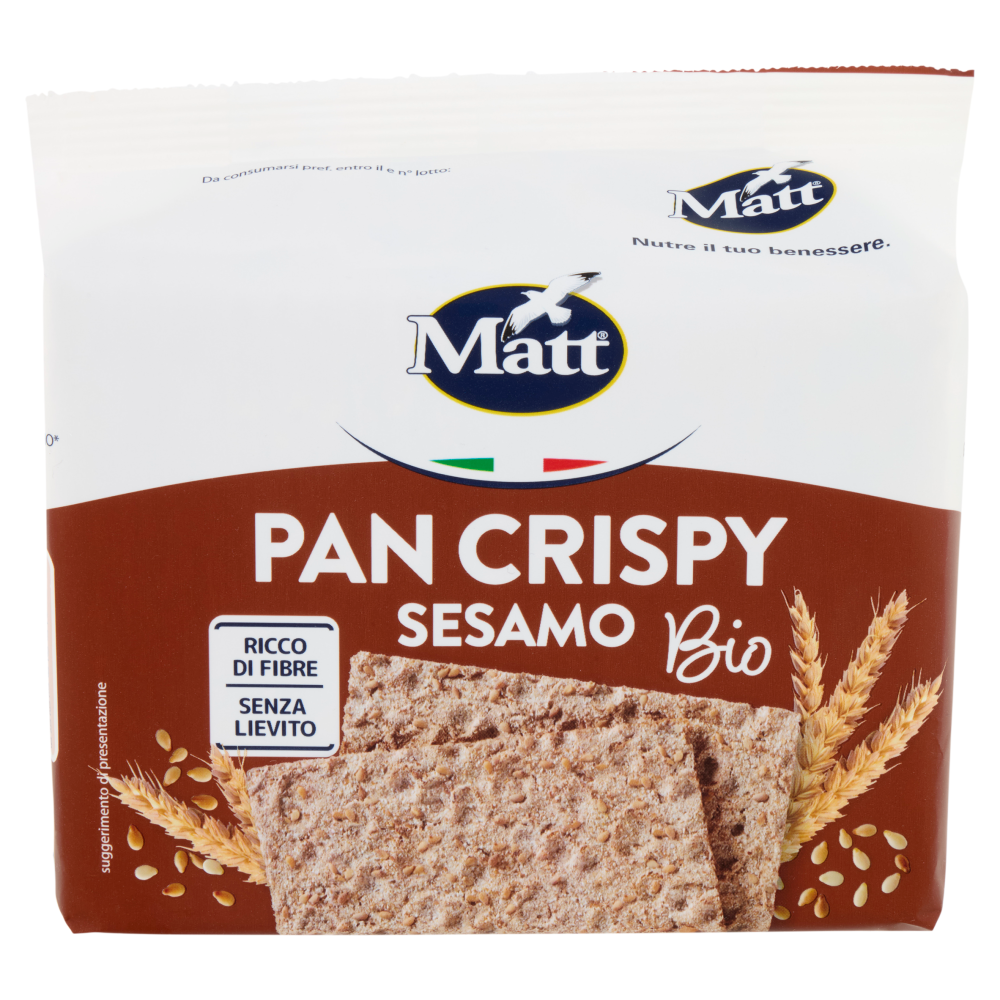 Matt Pan Crispy Sesamo Bio 200 g