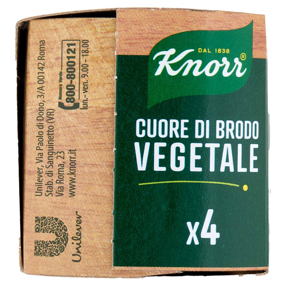 Knorr Cuore di Brodo Vegetale 4 x 28 g