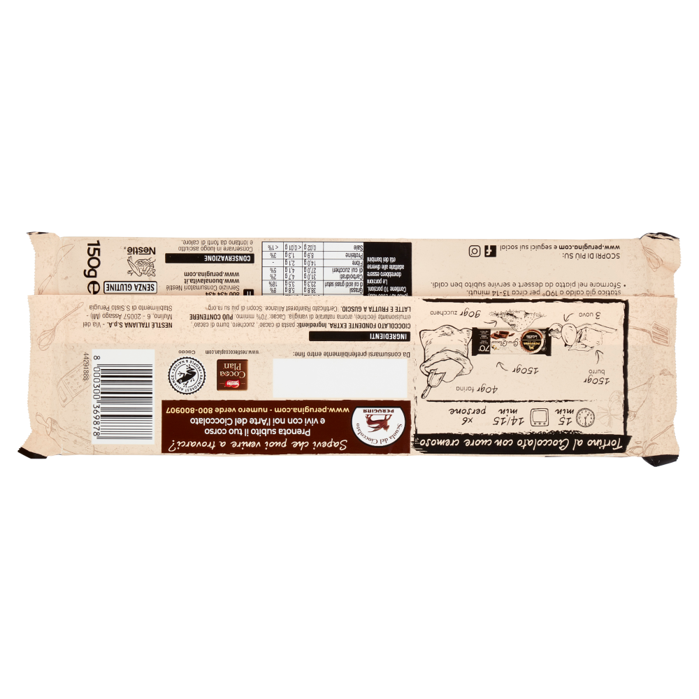 PERUGINA GranBlocco 70% Tavoletta Cioccolato Fondente Extra 150g