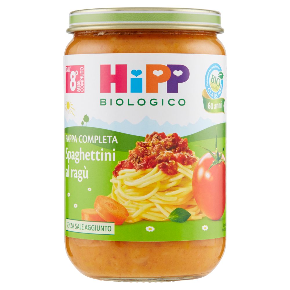 HiPP Biologico Pappa Completa Spaghettini al ragù 220 g