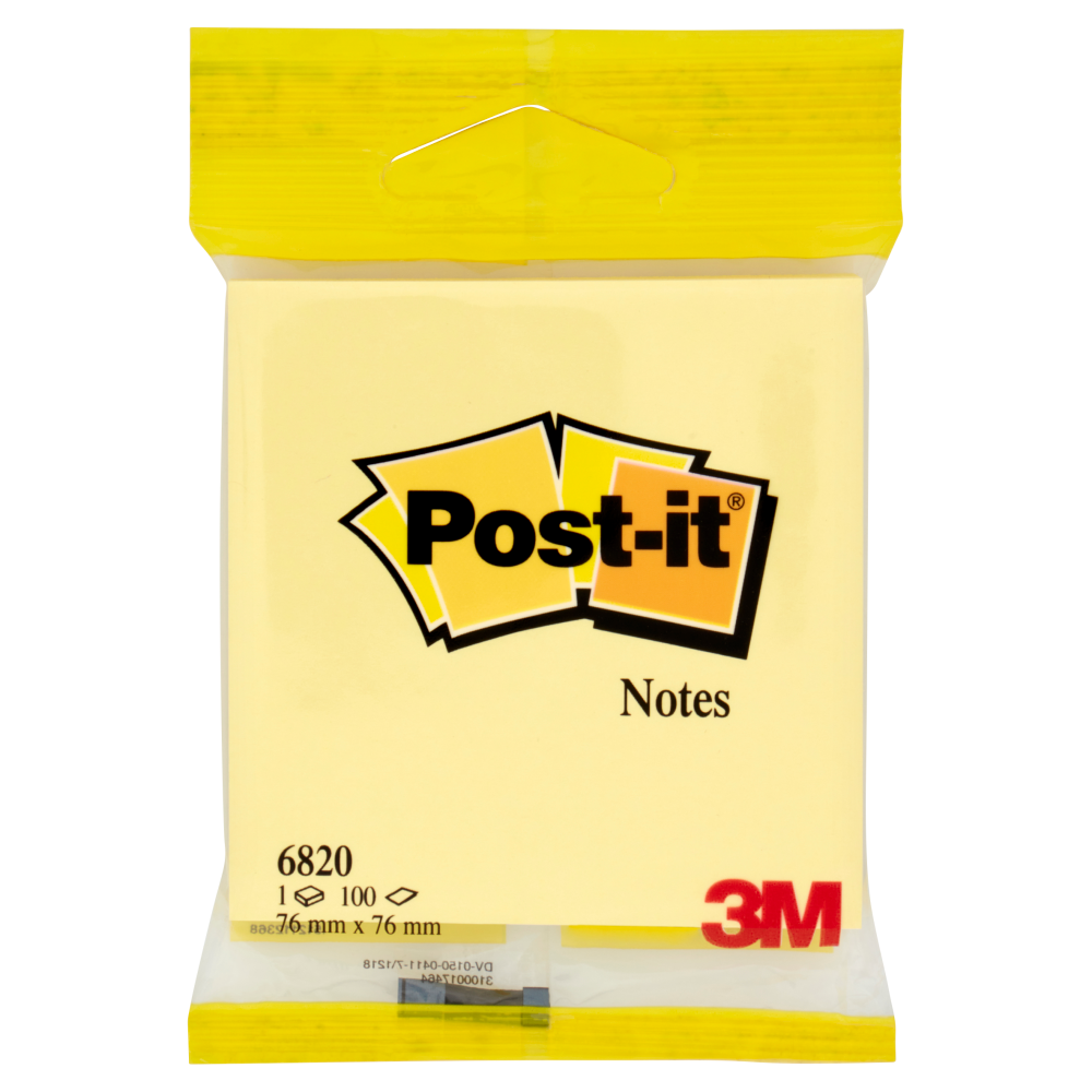 Post-it Notes Giallo 76 mm x 76 mm 100 foglietti 1 pz