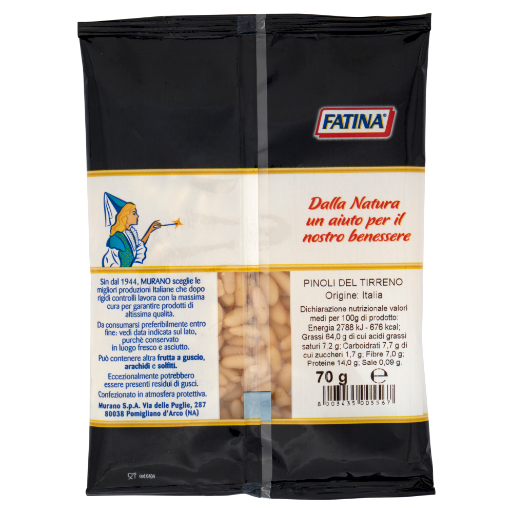 Fatina Specialità Regionali Pinoli del Tirreno Sgusciati 70 g
