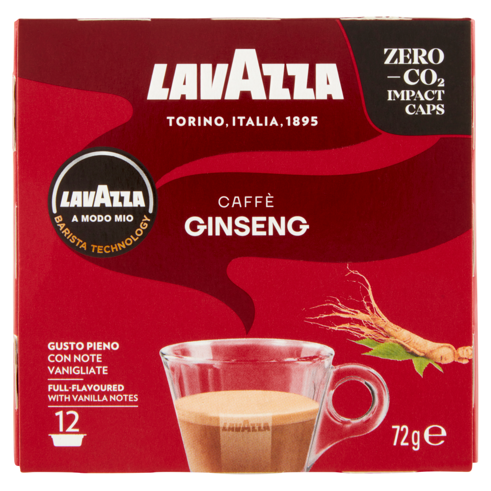 Lavazza A Modo Mio Caffè Ginseng 12 Capsule 72 g