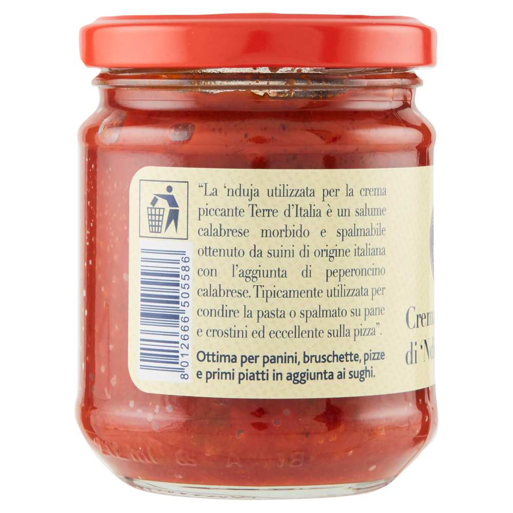 Terre d'Italia Crema piccante di 'Nduja 180 g