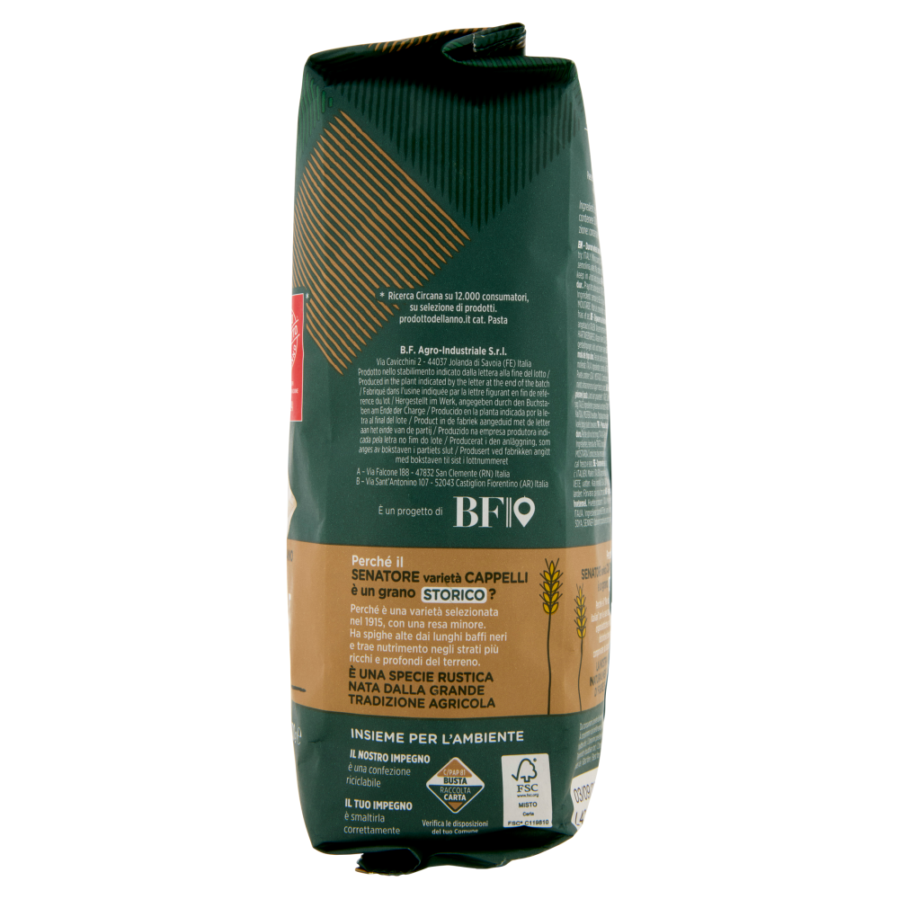 Le Stagioni d'Italia Senatore varietà Cappelli Tortiglioni 500 g