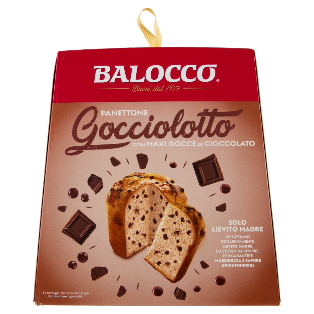 Balocco Panettone Gocciolotto con Maxi Gocce di Cioccolato 800 g