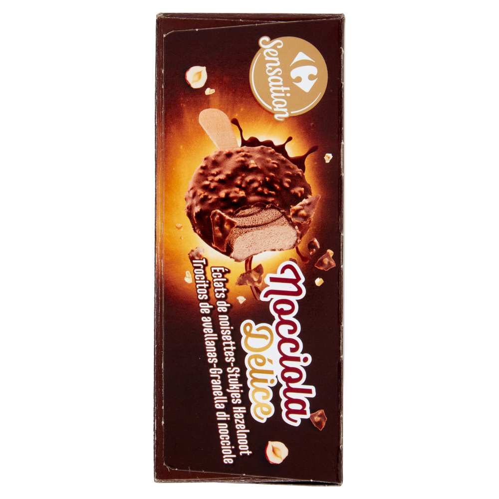 Carrefour Sensation Nocciola D&eacute;lice 4 Gelati 204 g