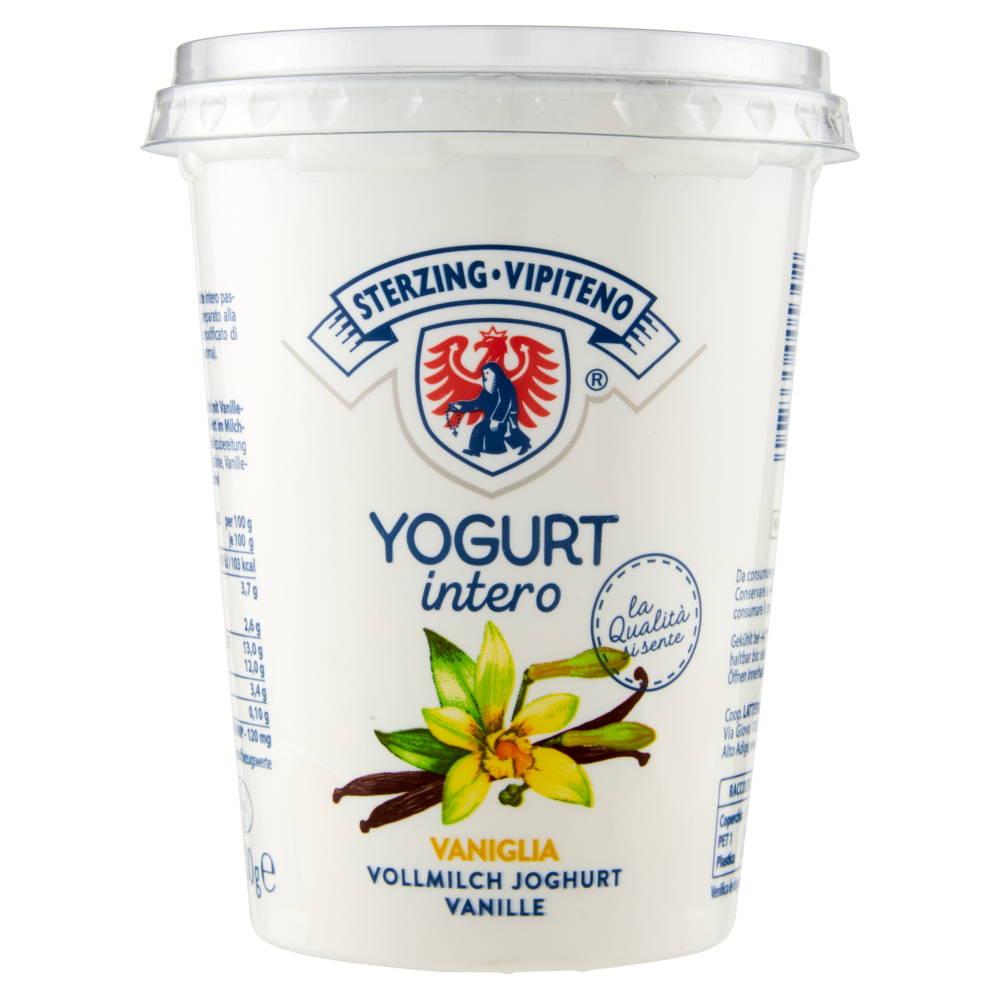 Sterzing Vipiteno Yogurt intero Vaniglia 500 g