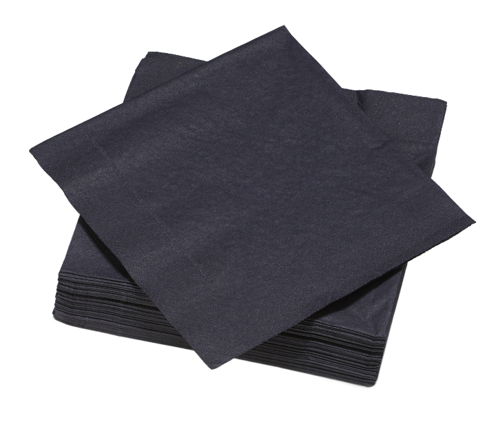 Le Nappage 3614613985981 tovagliolo di carta Cellulosa Nero 50 pz