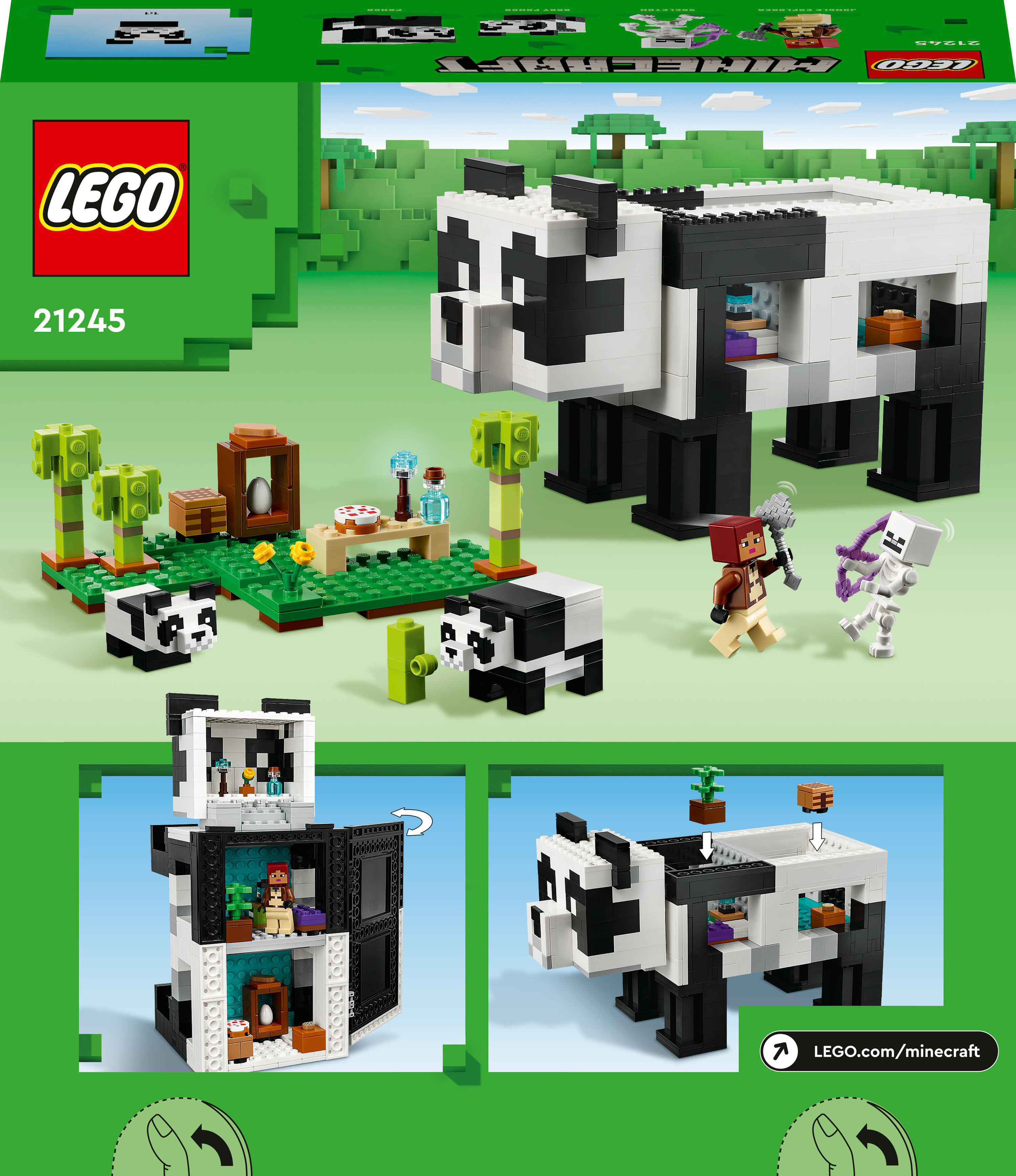 LEGO Minecraft Il rifugio del panda