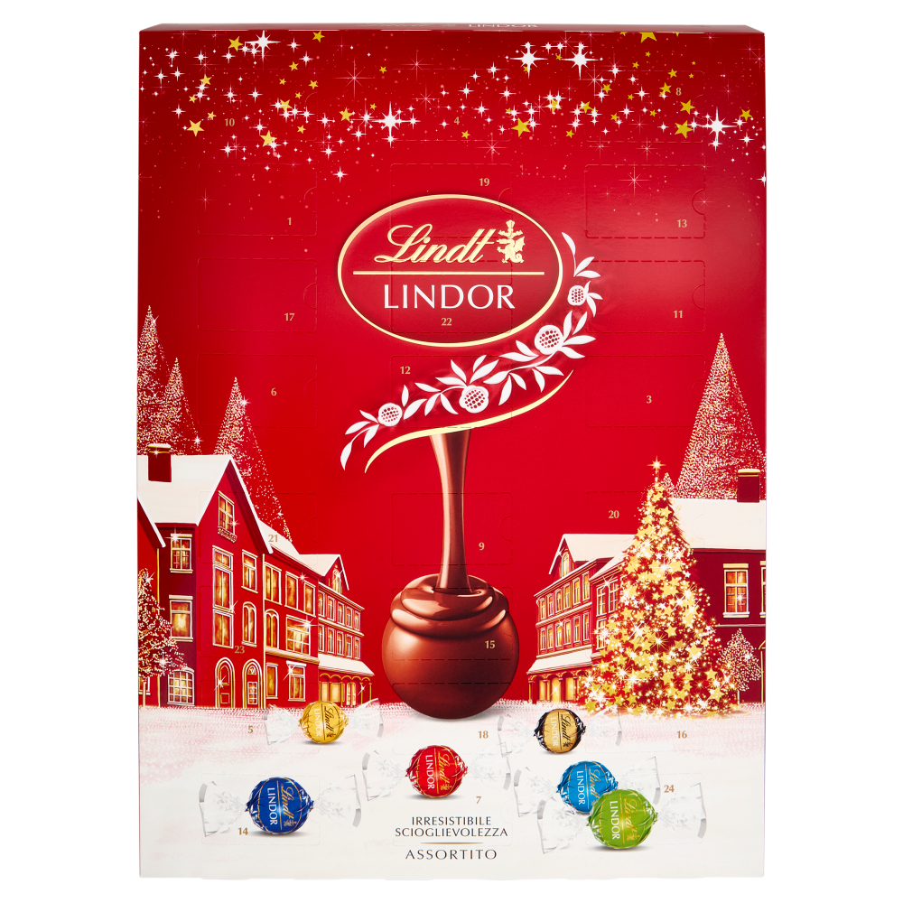 Lindt Lindor Calendario Avvento Cioccolatini Assortiti 299 g