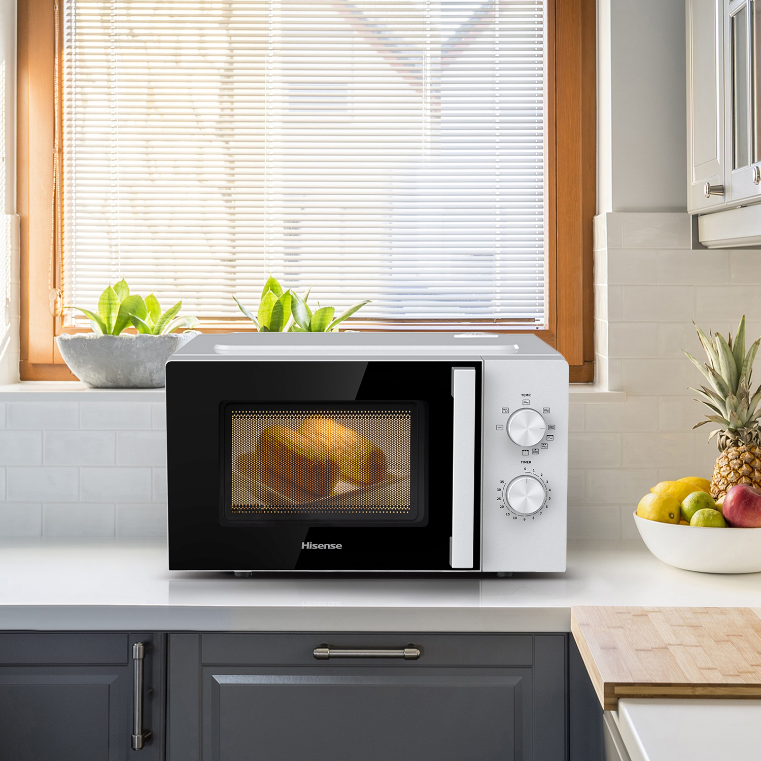 Hisense H20MOWP1HG Bianco Microonde combinato Superficie piana 20 L 700 W