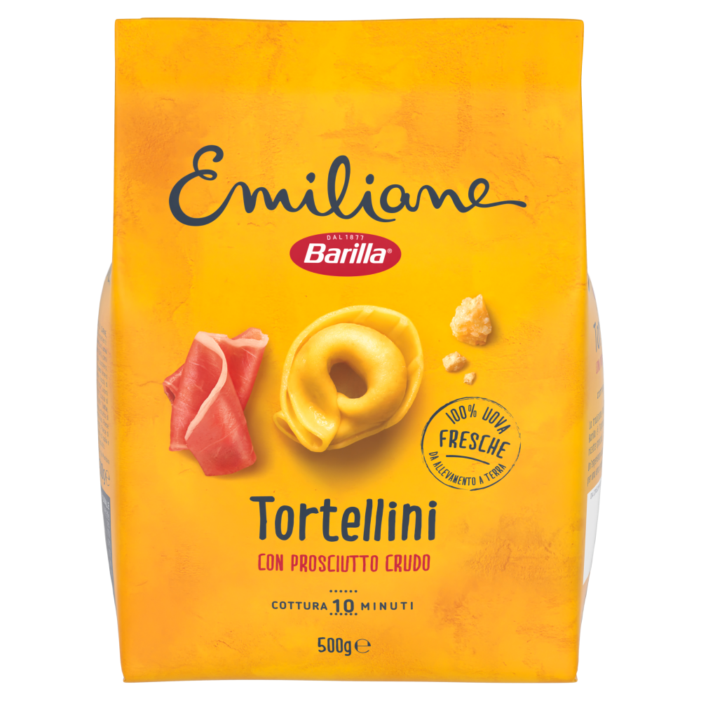 Barilla Emiliane Tortellini con Prosciutto Crudo 500 g Carrefour