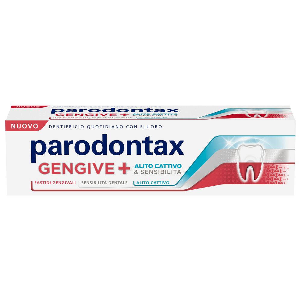 Parodontax Dentifricio Quotidiano, Gengive + Alito Cattivo e Sensibilità, 75ml