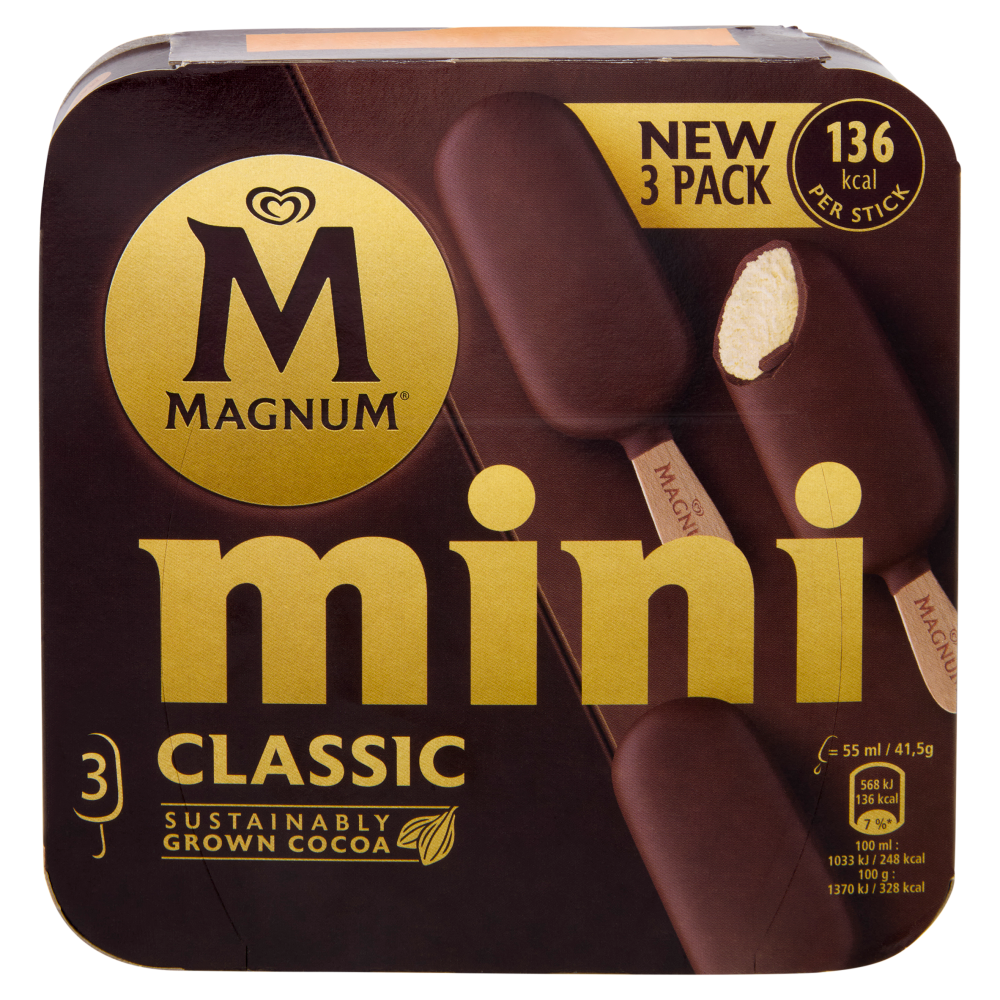 Magnum mini Classic 3 gelati 124,5 g