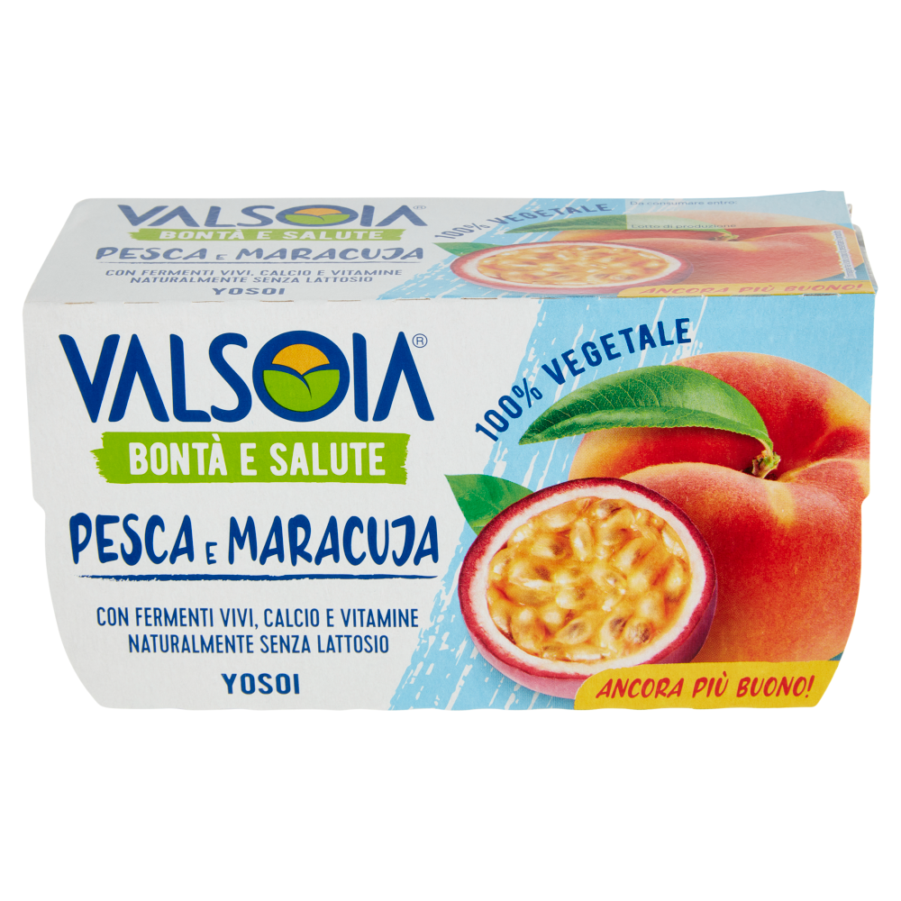 Valsoia Bontà e Salute Yosoi Pesca e Maracuja 2 x 125 g