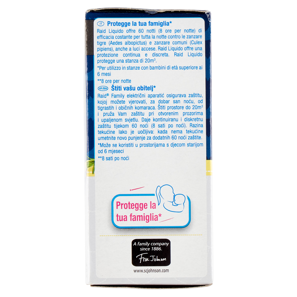 Raid Liquido Family Ricarica, 60 Notti, Lavanda, 36 ml