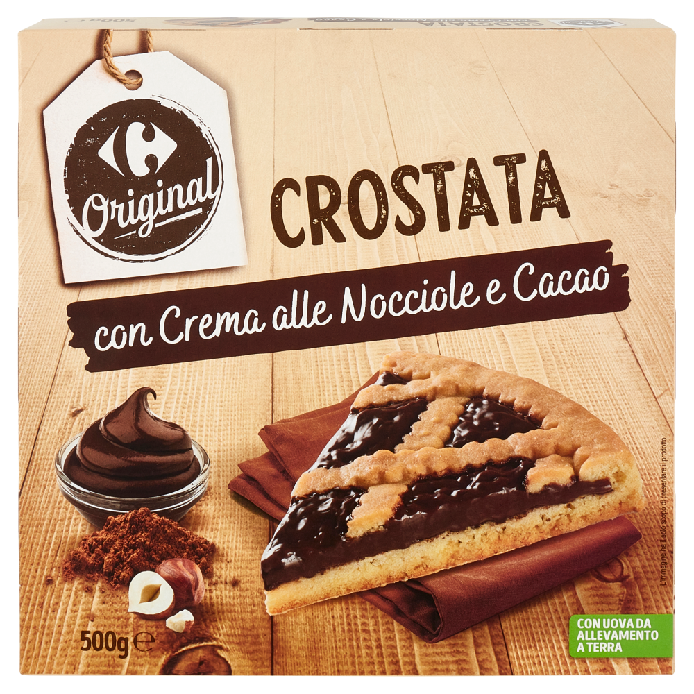 Carrefour Original Crostata con Crema alle Nocciole e Cacao 500 g