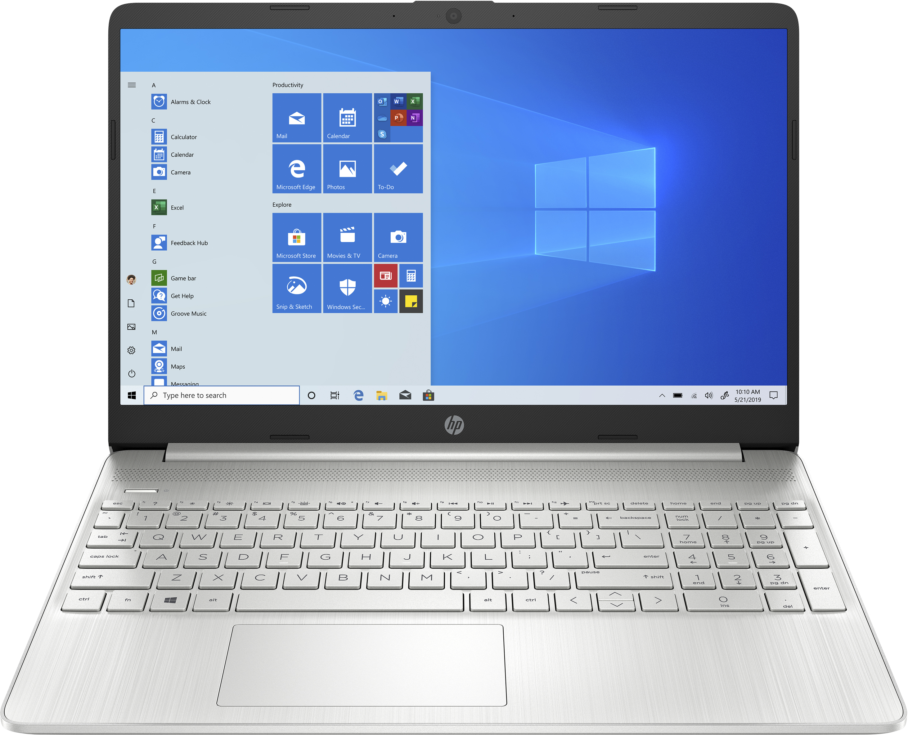 HP 15s-eq1076nl AMD Ryzen™ 3 4300U Computer portatile 39,6 cm (15.6") Full HD 8 GB DDR4-SDRAM 256 GB SSD Wi-Fi 5 (802.11ac) Windows 10 Home in S mode Argento